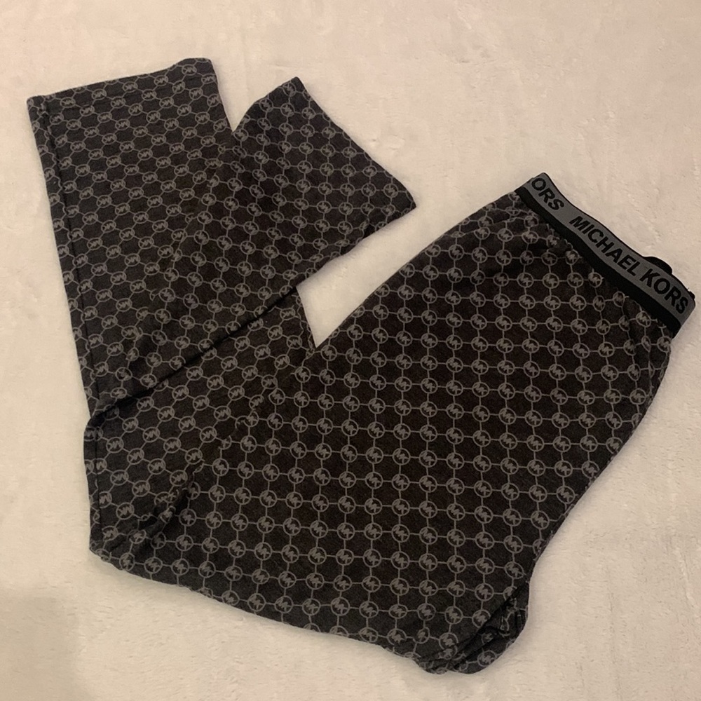 🌹Michael Kors • Men's Circle Logo Signature Gray Loungewear Pajama Pants